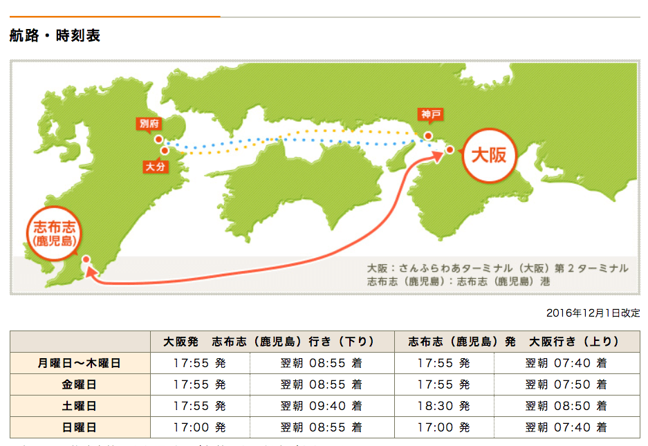 料金比較 大阪から鹿児島まで格安で移動する方法を調べてみた 1mm